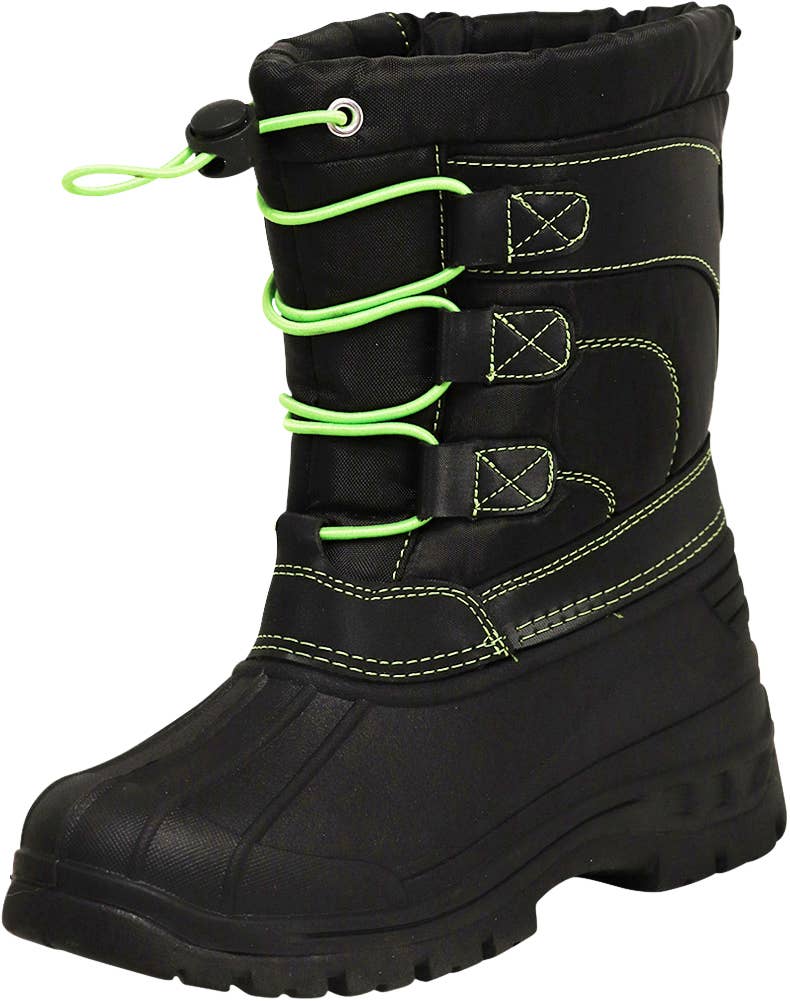 Norty Lightweight Fleece Lined Snow Boots for Little and Big: 4 Big Kid