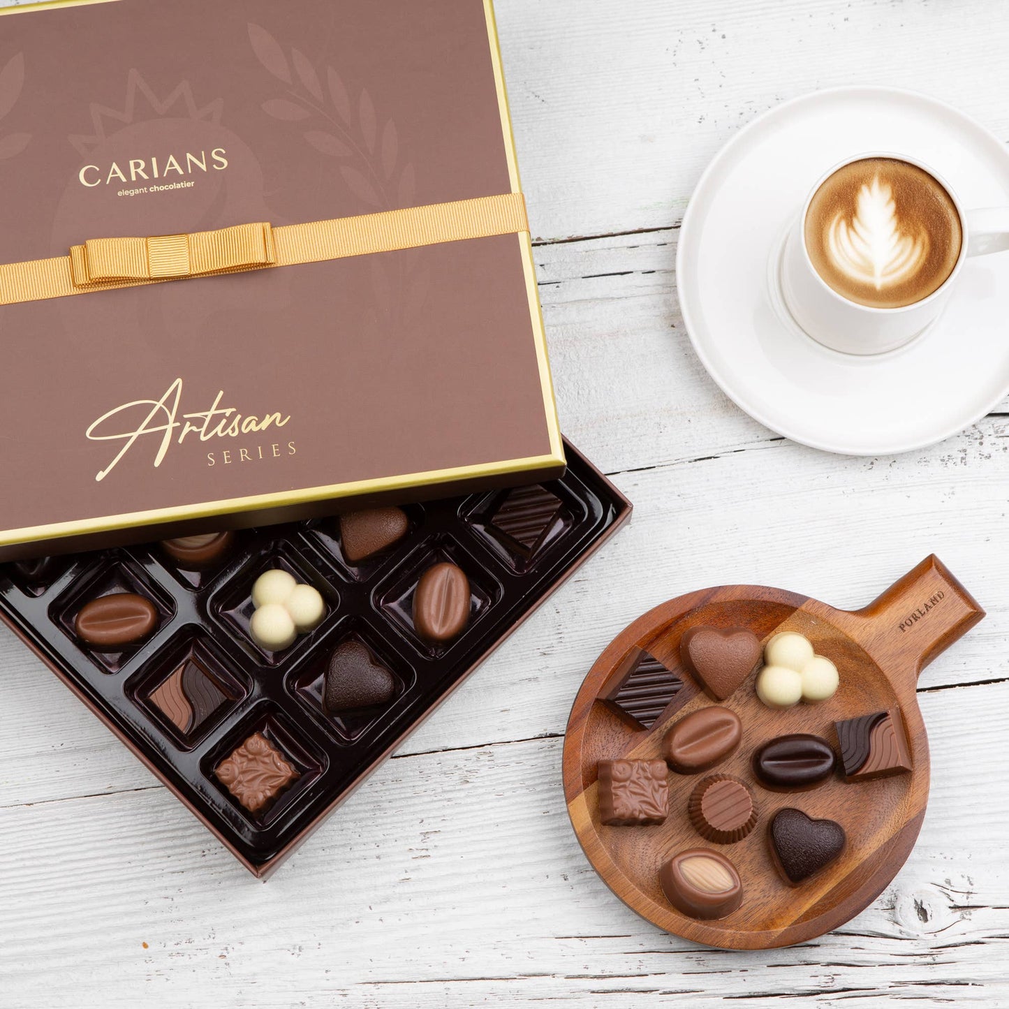 Valentine's  Chocolate Gift Box Premium Quality, Gold Ribbon