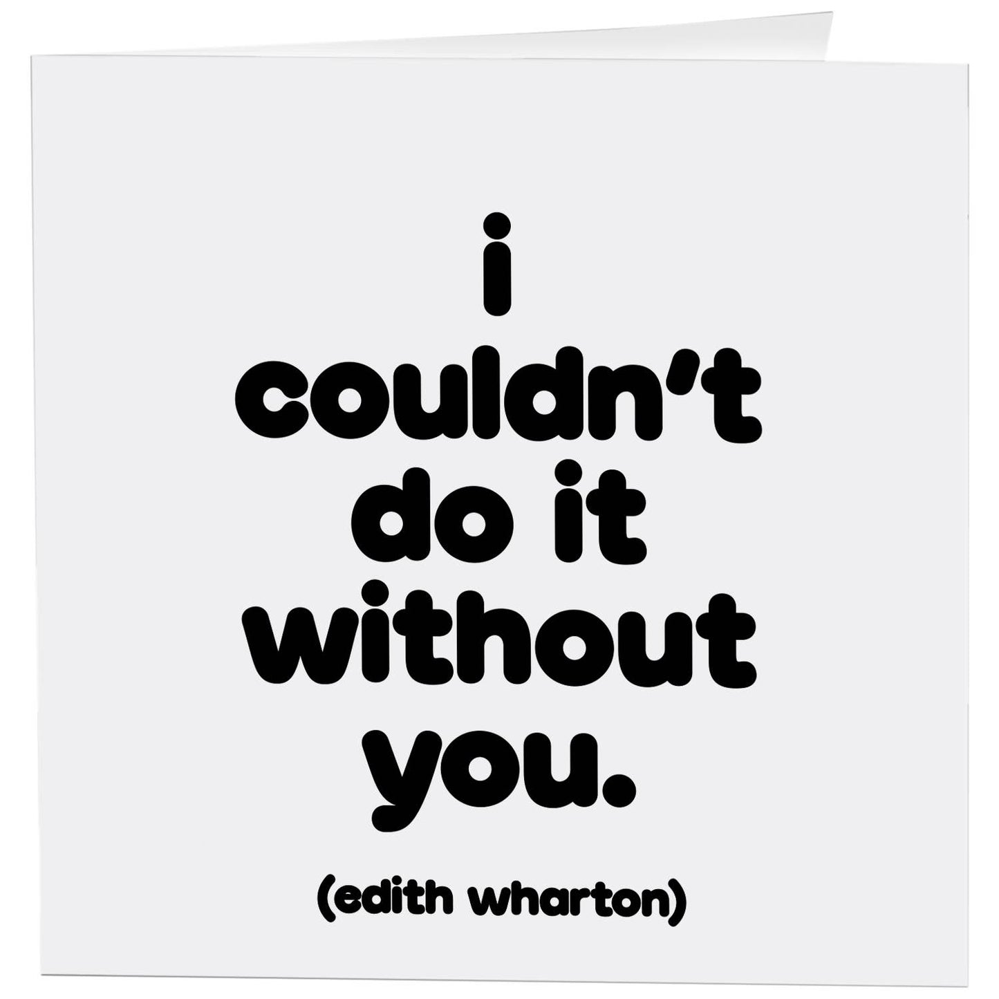 Cards - 388- Couldn't Do It Without You-Thank You (Wharton)