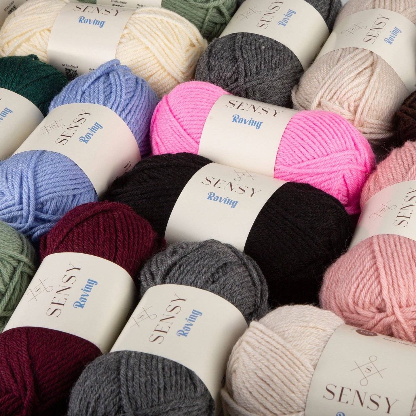 Sensy Roving Yarn, 3.5 oz, 132 Yards, Gauge 5 Bulky: White / 1 Skein