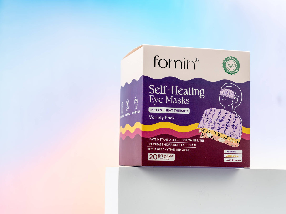 Self-Heating Eye Mask 20 Pack | Steam Spa | Migraine & Sleep: Variety Pack - 20 PK