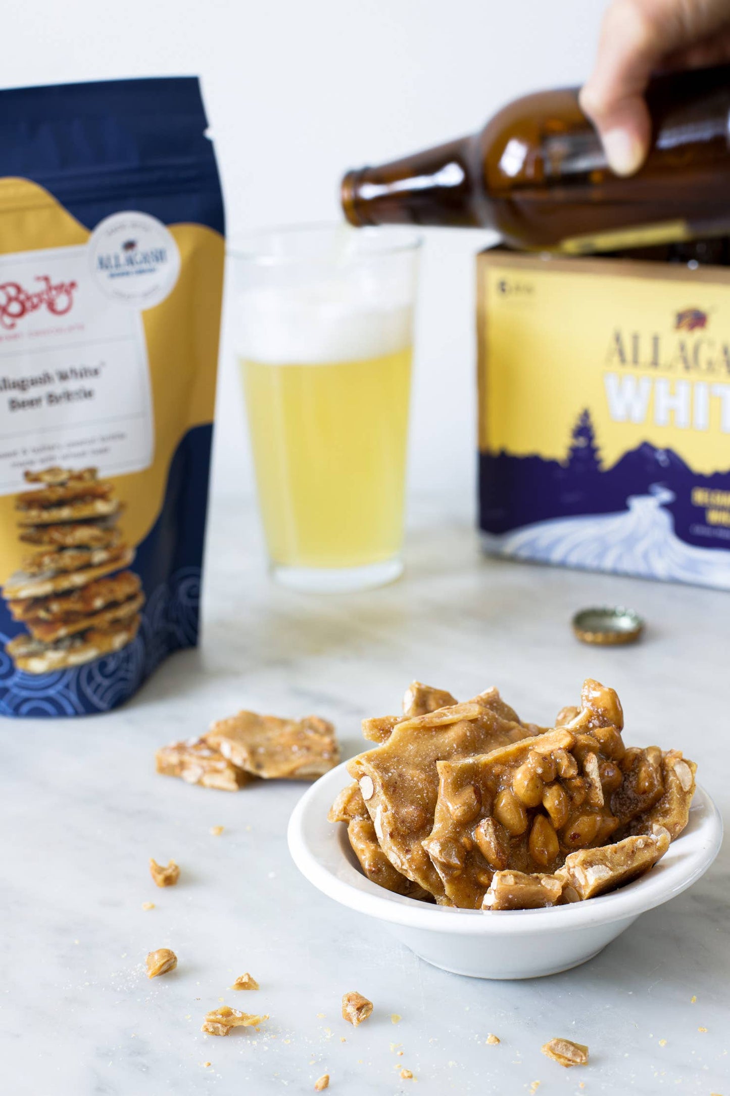 Allagash Beer Brittle: Chili peanut