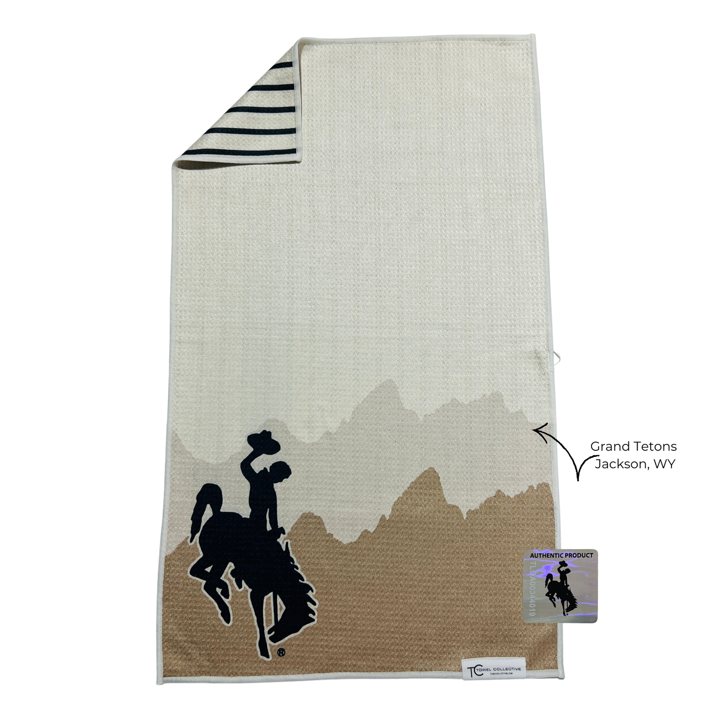 Neutral Cowboy | Waffle Weave Microfiber Towels Kitchen & Bath: Hand Towel