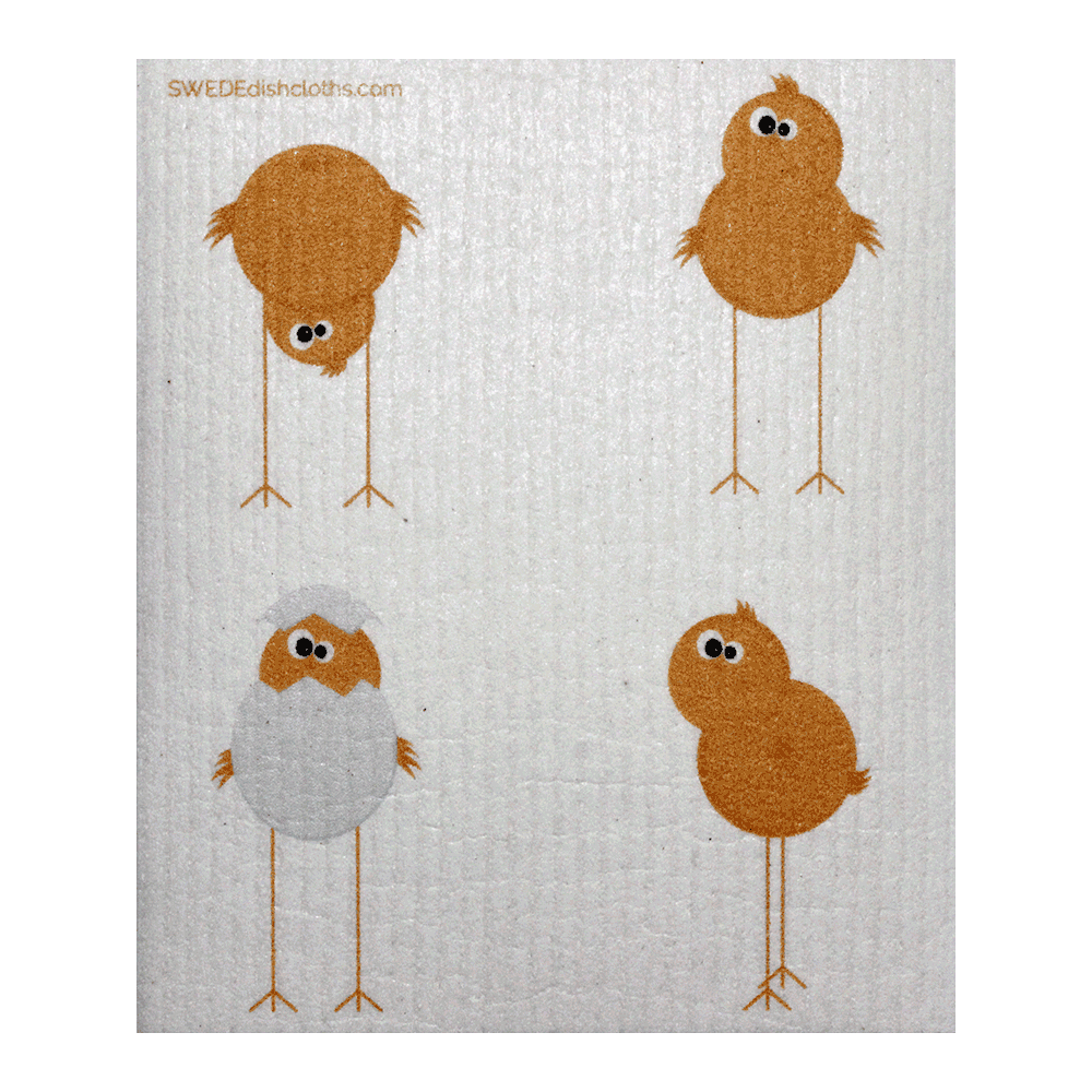 Swedish Dishcloth Funny Chickens