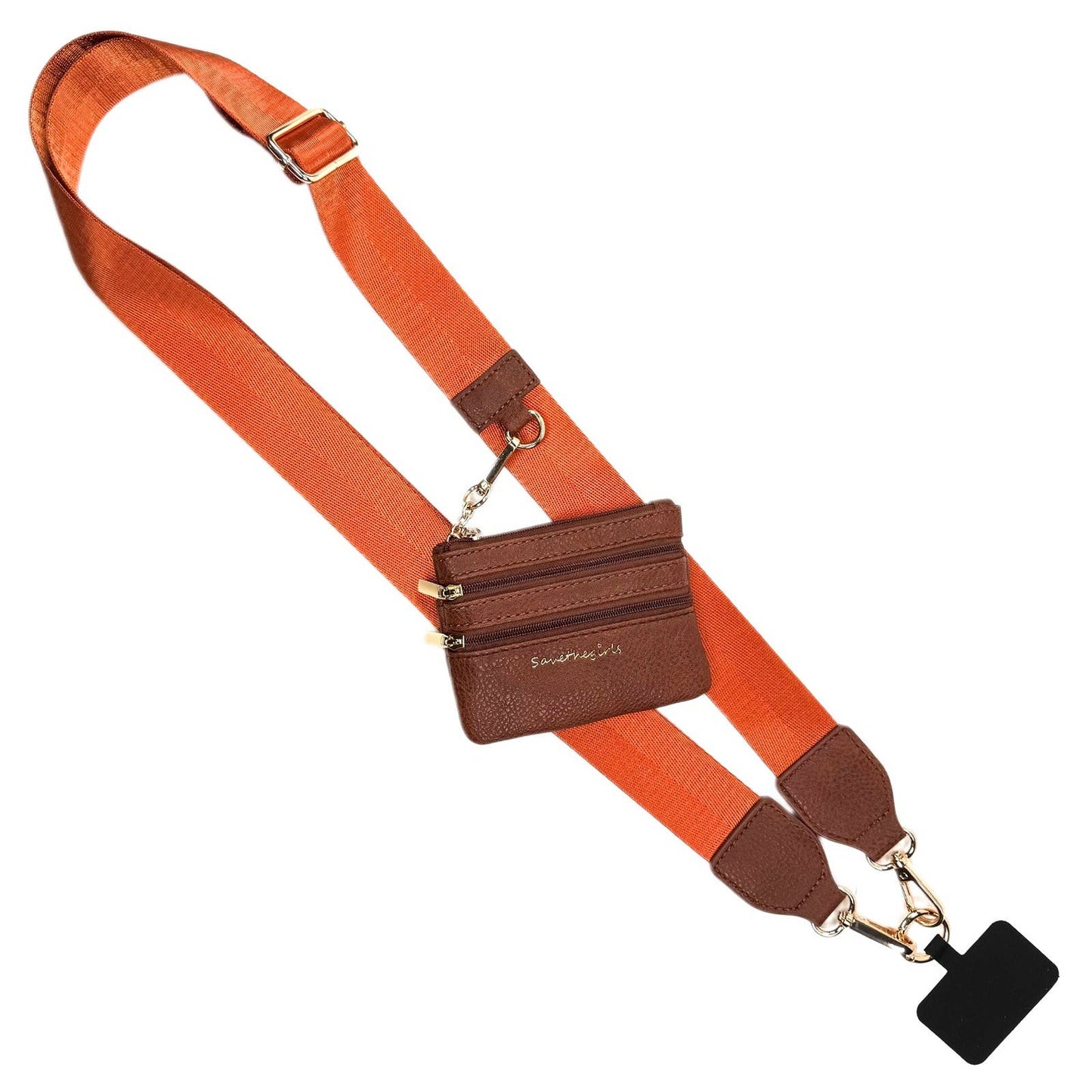 Clip & Go Phone Lanyard with Pouch - Neutral Collection: Navy