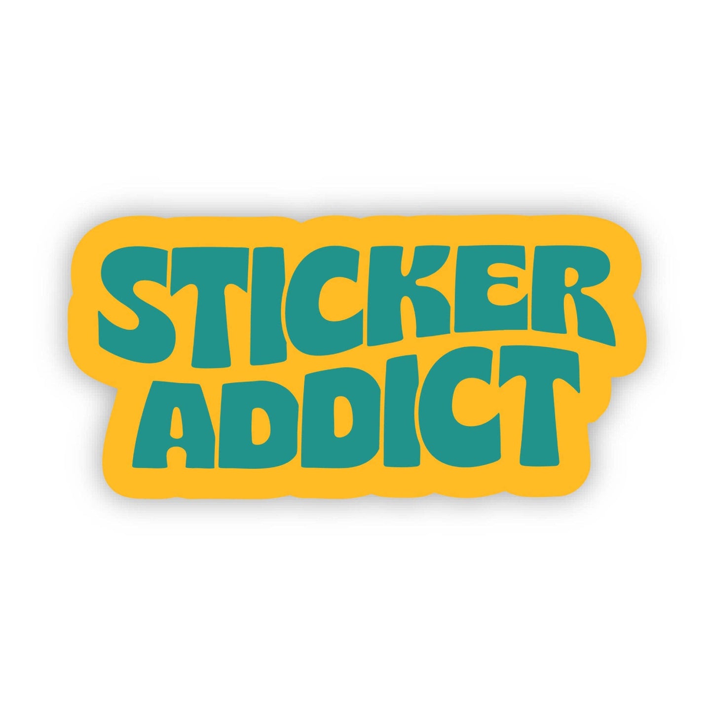 Sticker Addict Groovy Text Sticker