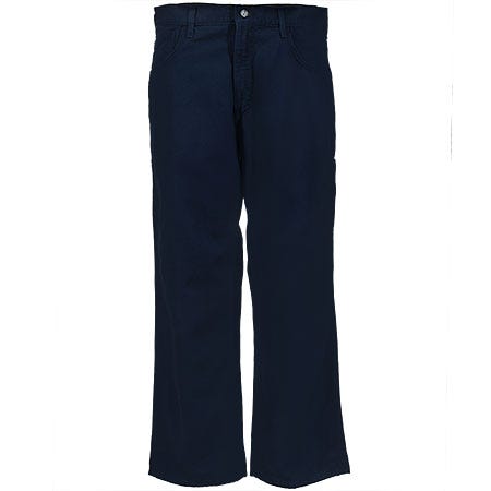 Carhartt Jeans: Men's Navy Flame-Resistant Loose Fit Canvas Jeans FRB159 DNY