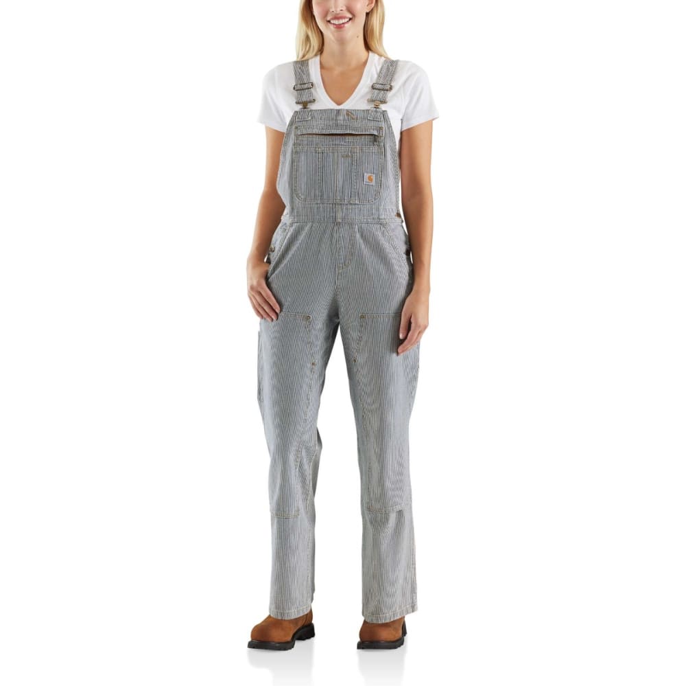 WOMEN'S RELAXED FIT DENIM STRIPED BIB OVERALL CARHARTT