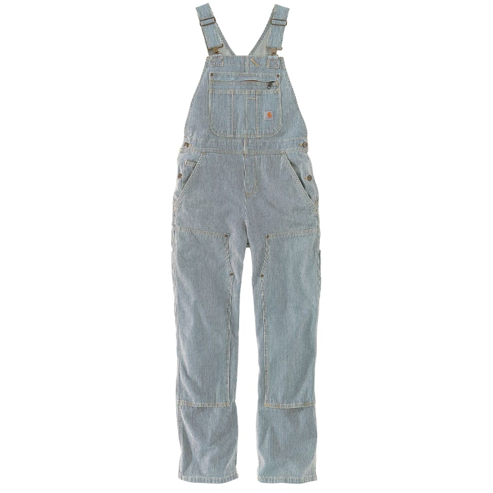 WOMEN'S RELAXED FIT DENIM STRIPED BIB OVERALL CARHARTT