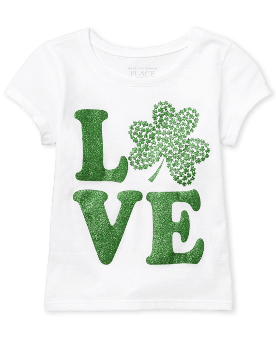 St. Patrick's Day Graphic Tee - White LARGE