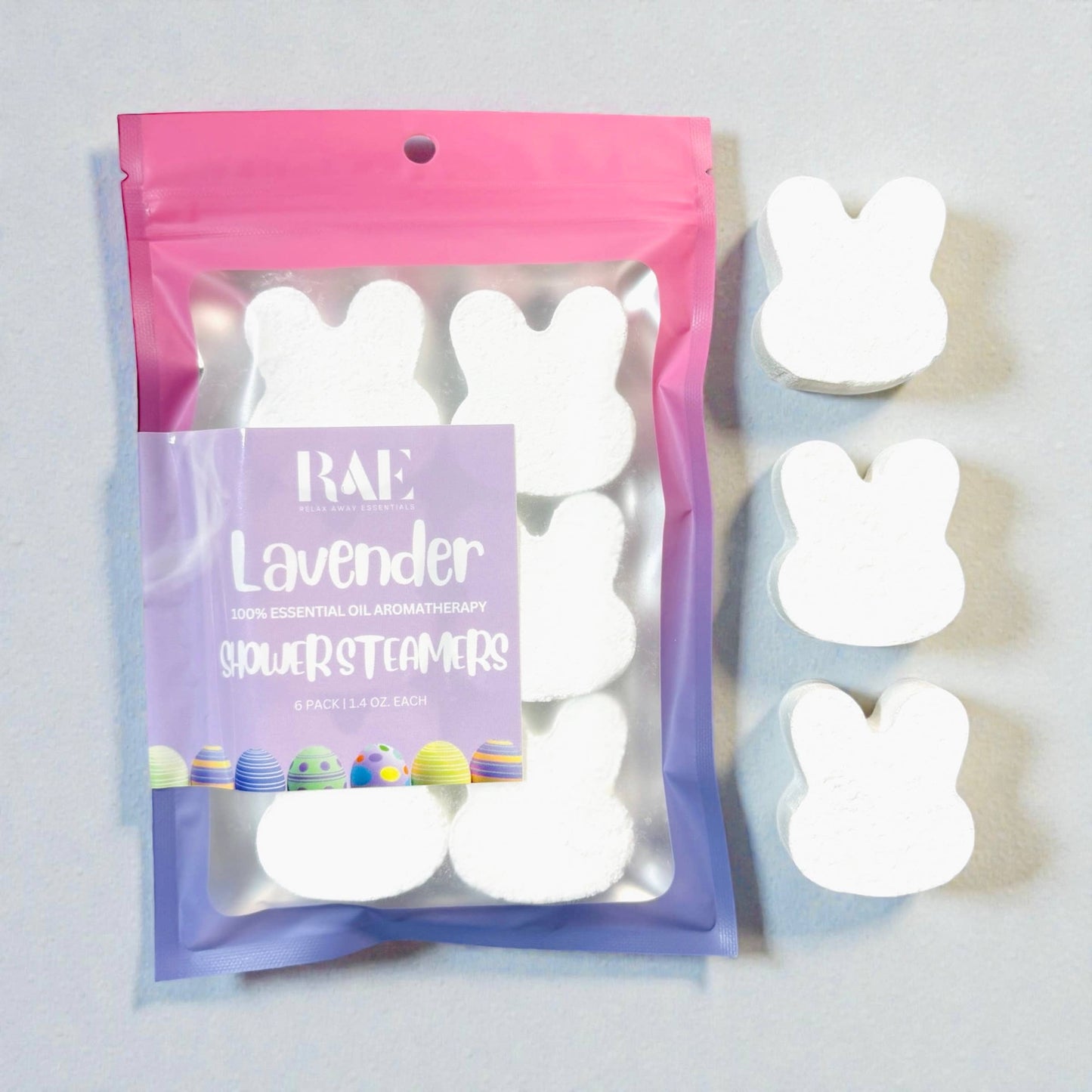 Easter Bunny Shower Steamers - 6 Pack - Aromatherapy: Lavender