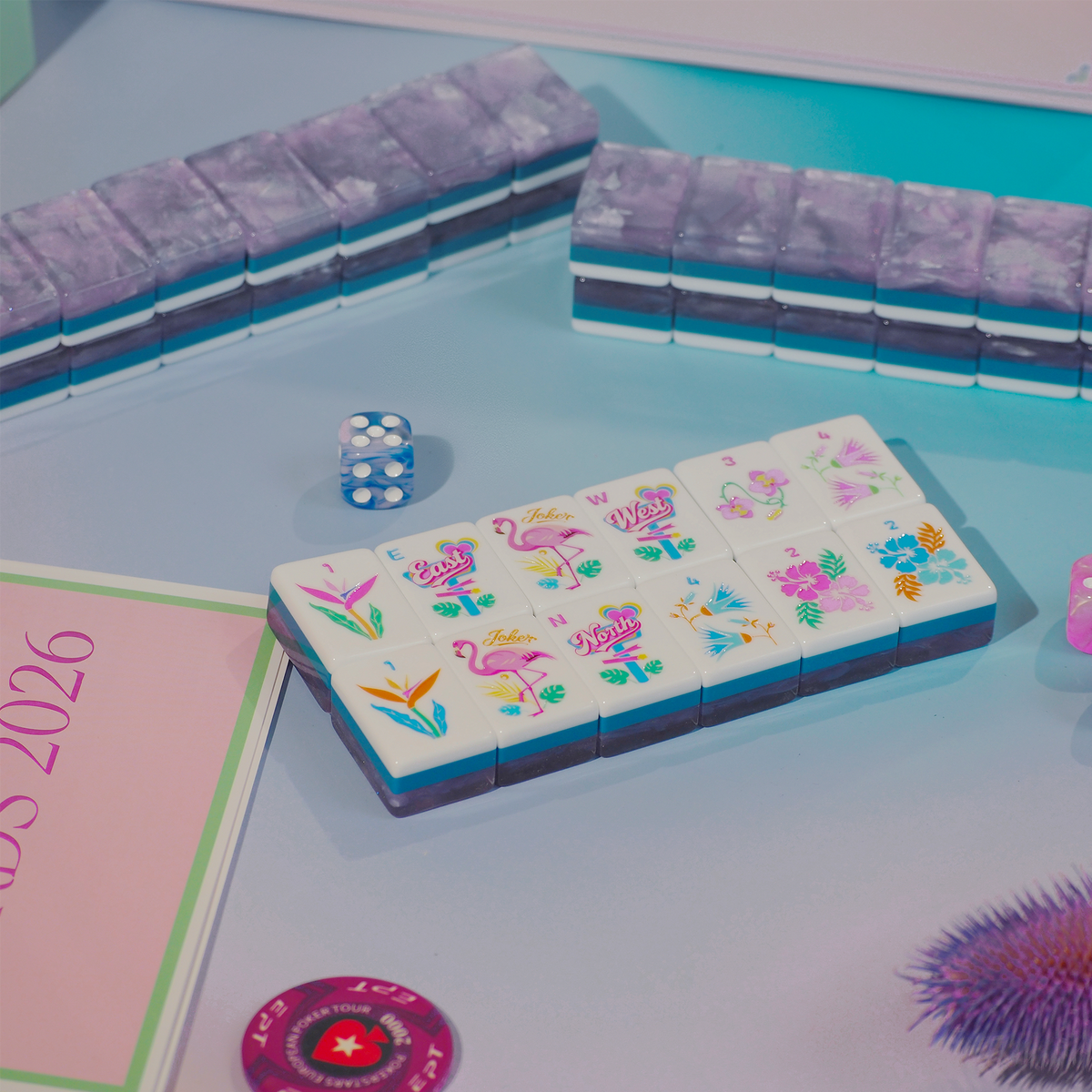 Palm Beach Mahjong Set - Lavender Cloud 01-03
