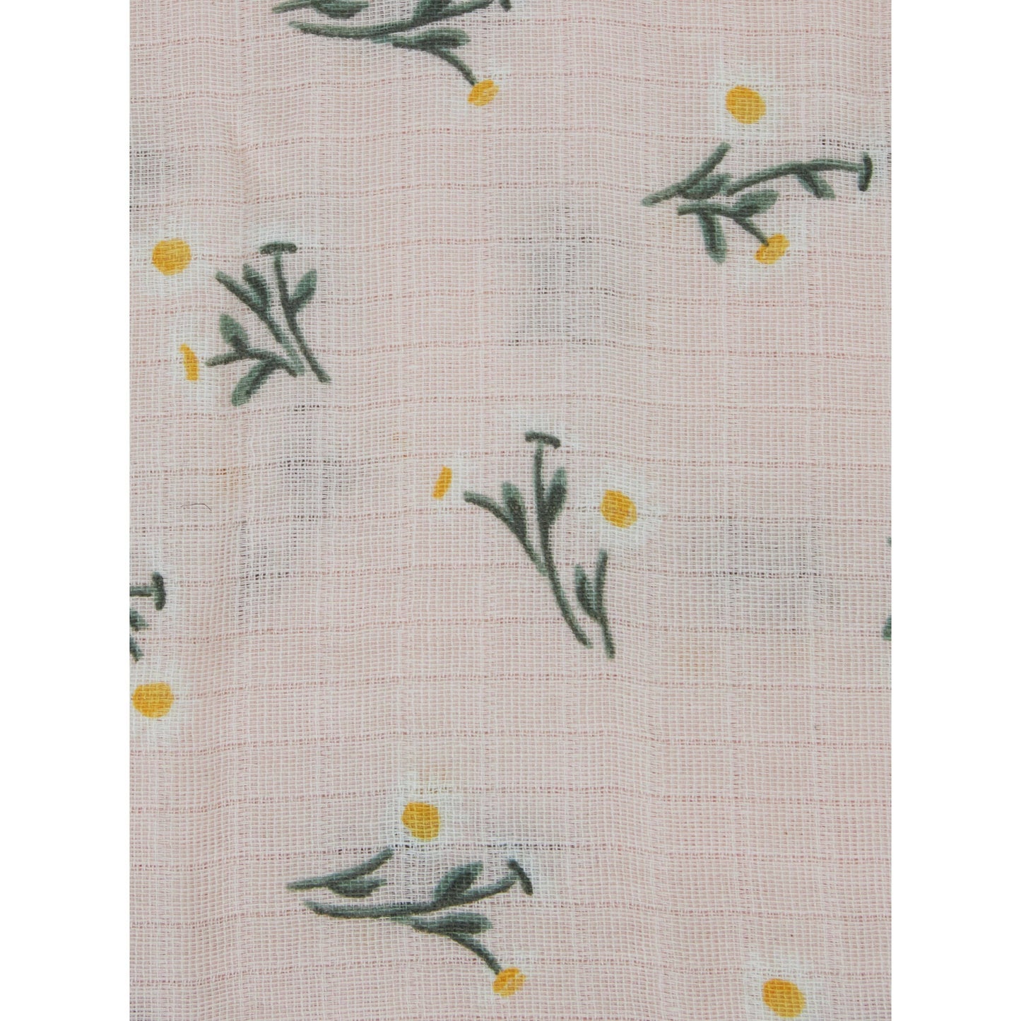 Chickpea Love Swaddle Baby Blanket 100% Muslin Cotton Baby Girl Gift Pack: Floral & Polkadot / 36x40