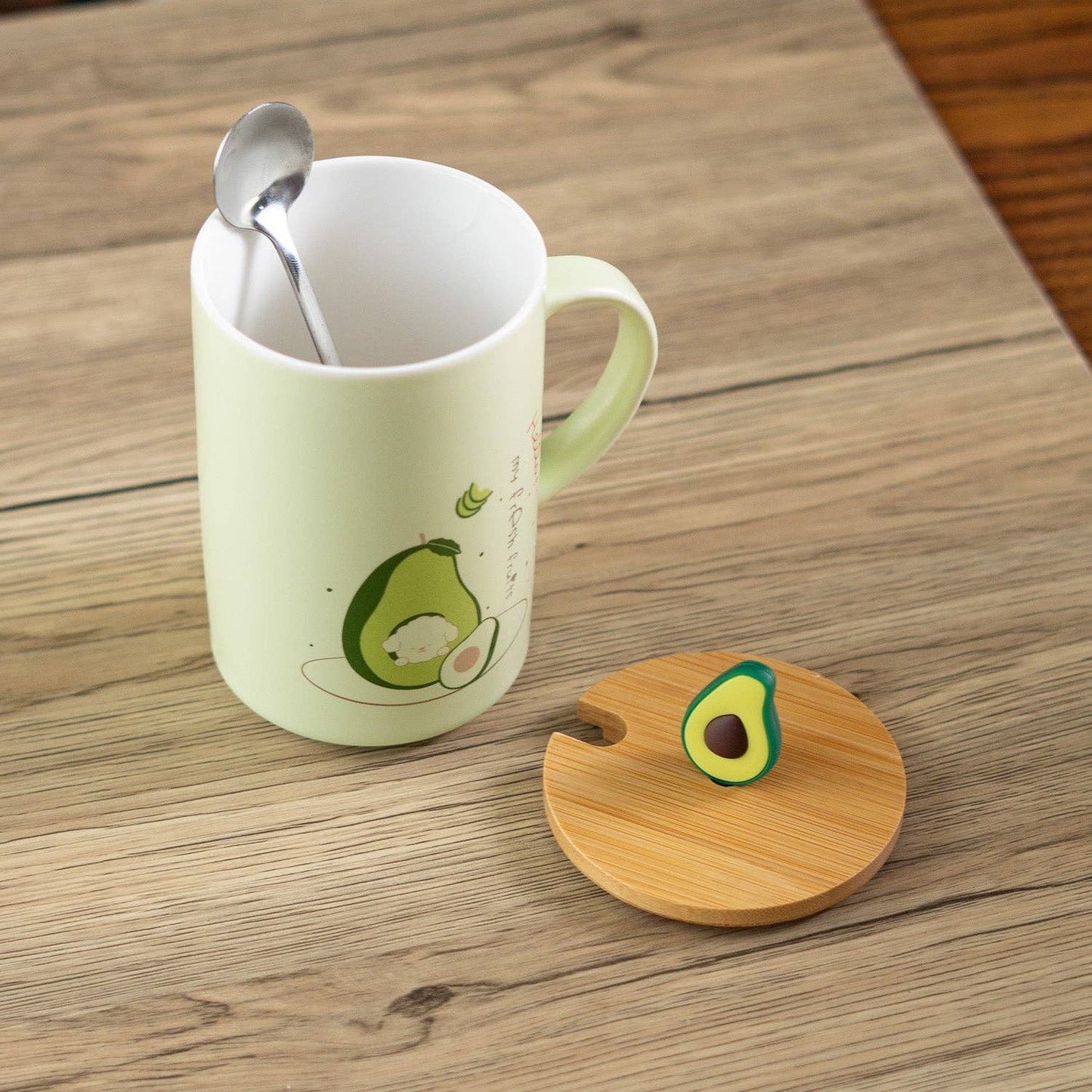 Avocado 12oz Mug With Lid and Spoon (10/30)