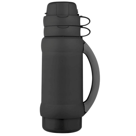THERMOS BEV BOTTLE GLAS 35OZ W/2C