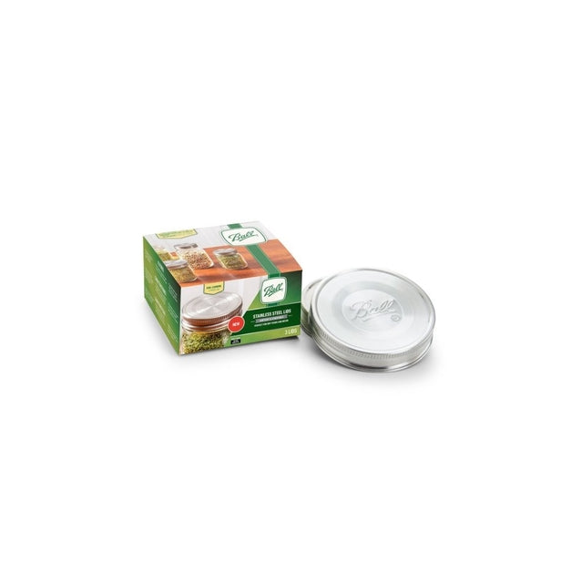 WIDE MOUTH LID BALL STAINLESS 3PK