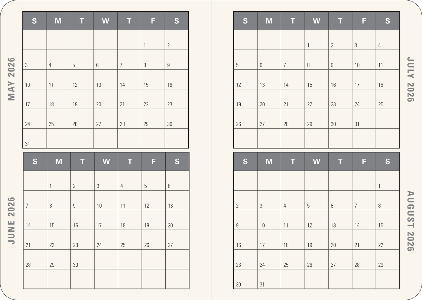 2026 Gilded Branch Weekly Planner