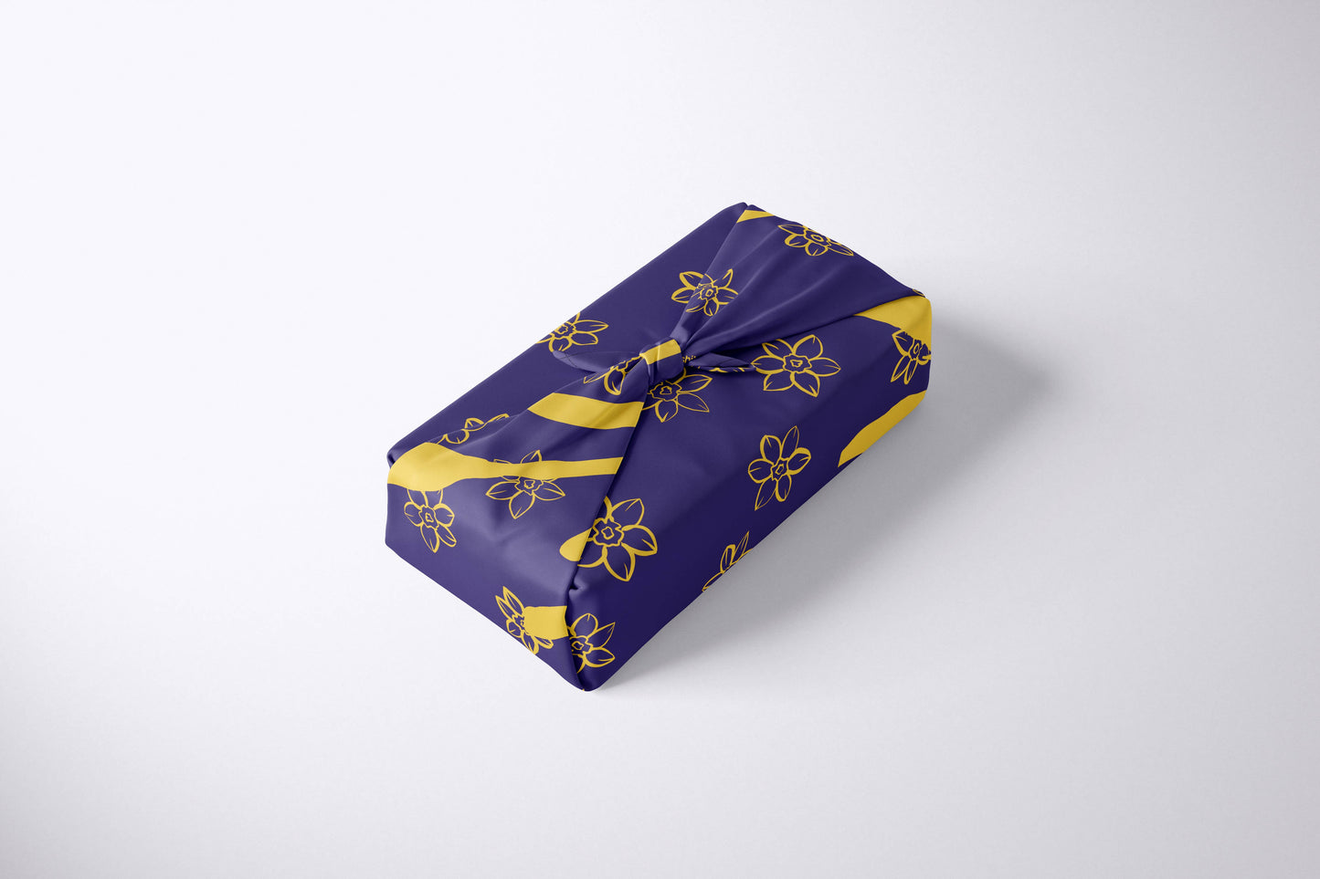 Furoshiki Reusable Japanese Fabric Gift Wrap Narcissus