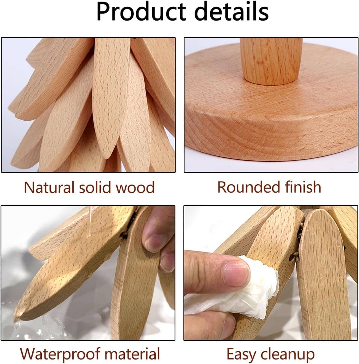 Foldable Heat Resistant Pads Kitchen Table  Trivets(10 Sets)