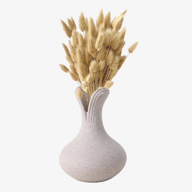 Flower Vase Recycled Ceramic Eco-Clay Grey