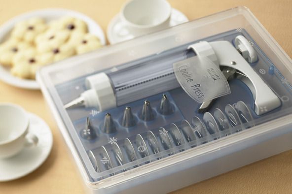 Cookie Press Clear, White - Set