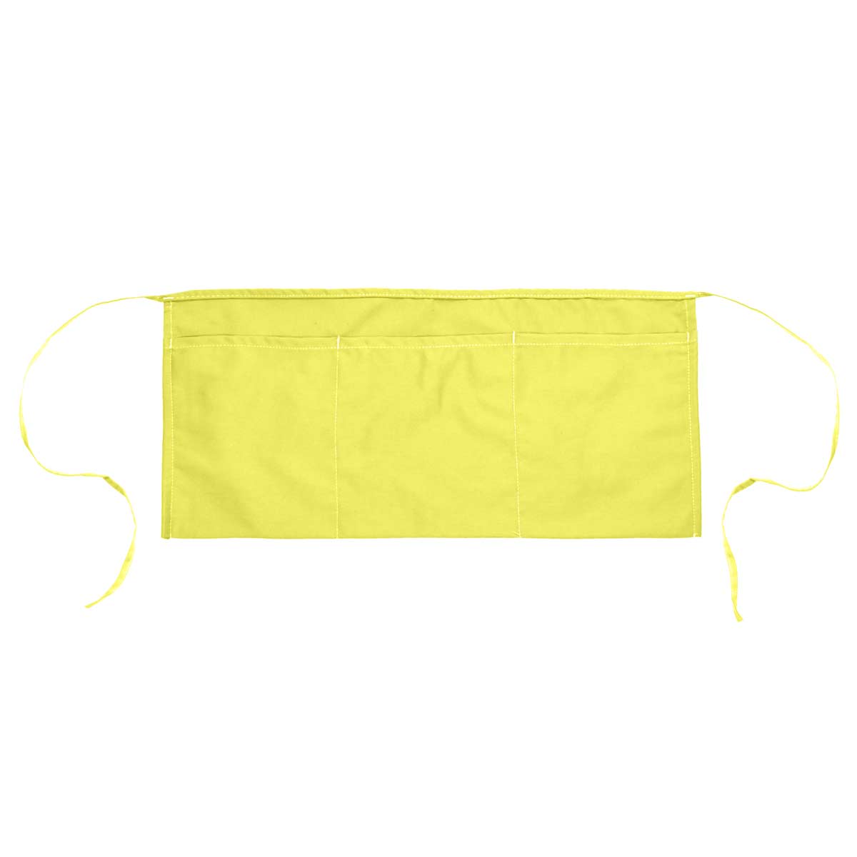 DALIX Waist Aprons Kitchen Bib Poly Cotton 3 Pockets: Black