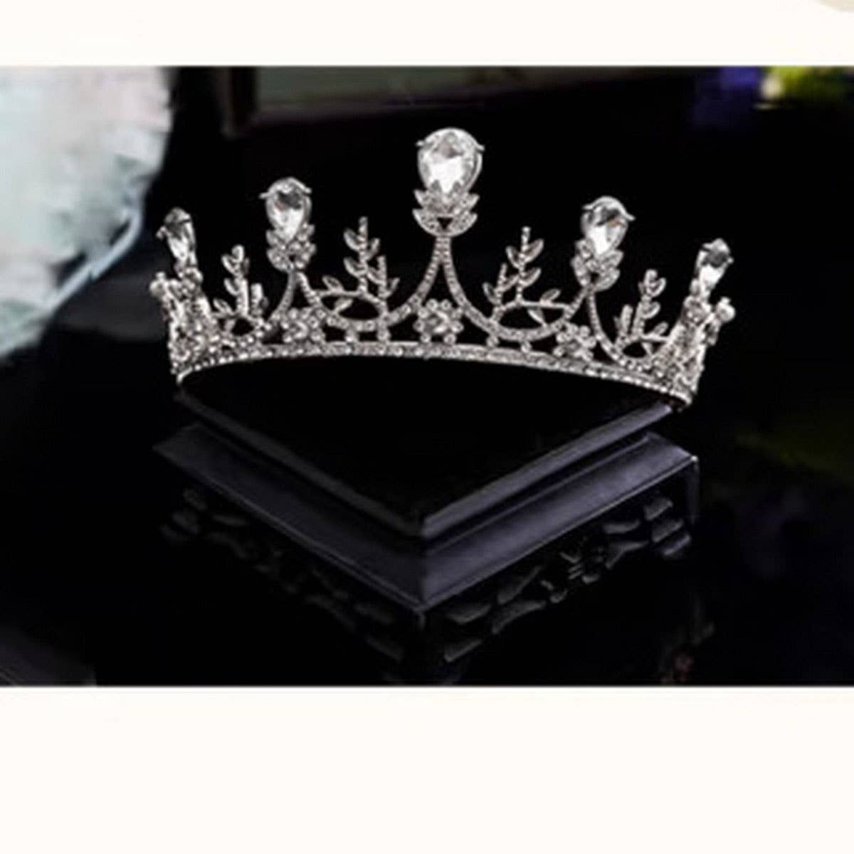 CELEBRITY-STYLE BRIDAL CROWN WEDDING ACCESSORIES_CWMM2028: TYPE10 / (OS) 1