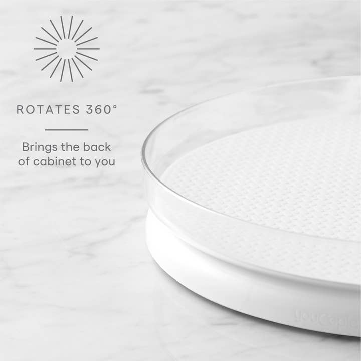 Fridgeview® Fridge Turntable with Mat, 11”