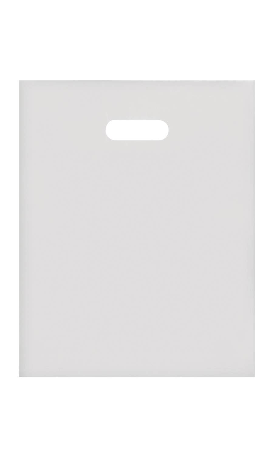 Frosted Retail Merchandise Bags: Clear / Case of 250 / Medium