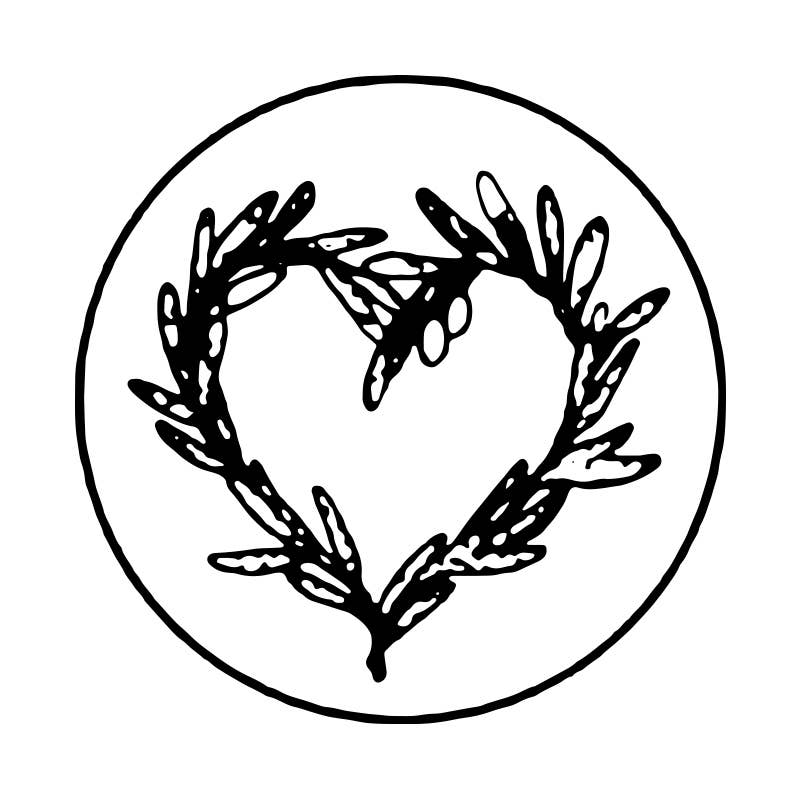 Brass Wax Seal Dies -popular symbols- no handle: Botanical
