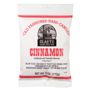 Claeys Old Fashioned Hard Candies Cinnamon, 6oz Bag 24ct