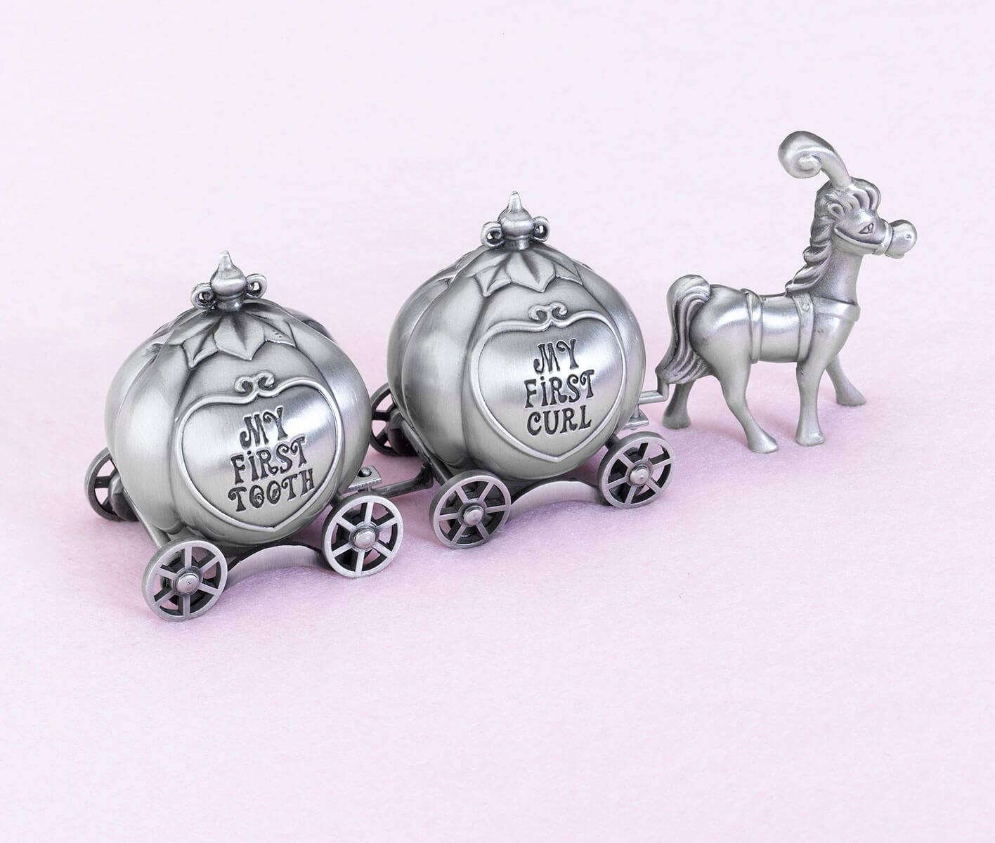 Fairytale Coach Baby Tooth and Curl Boxes