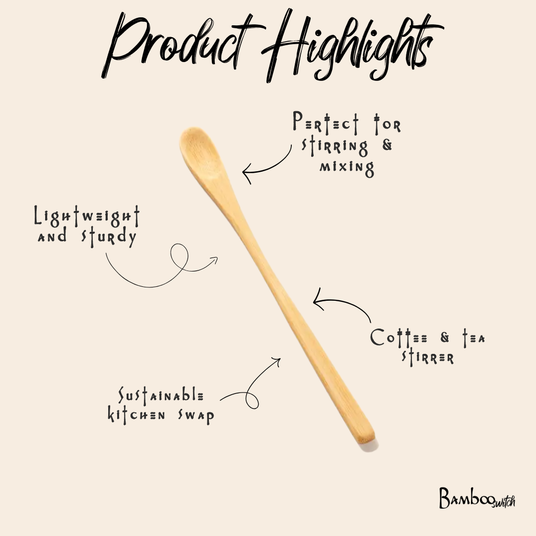 Bamboo Mixing Spoon | Long Stir Spoon