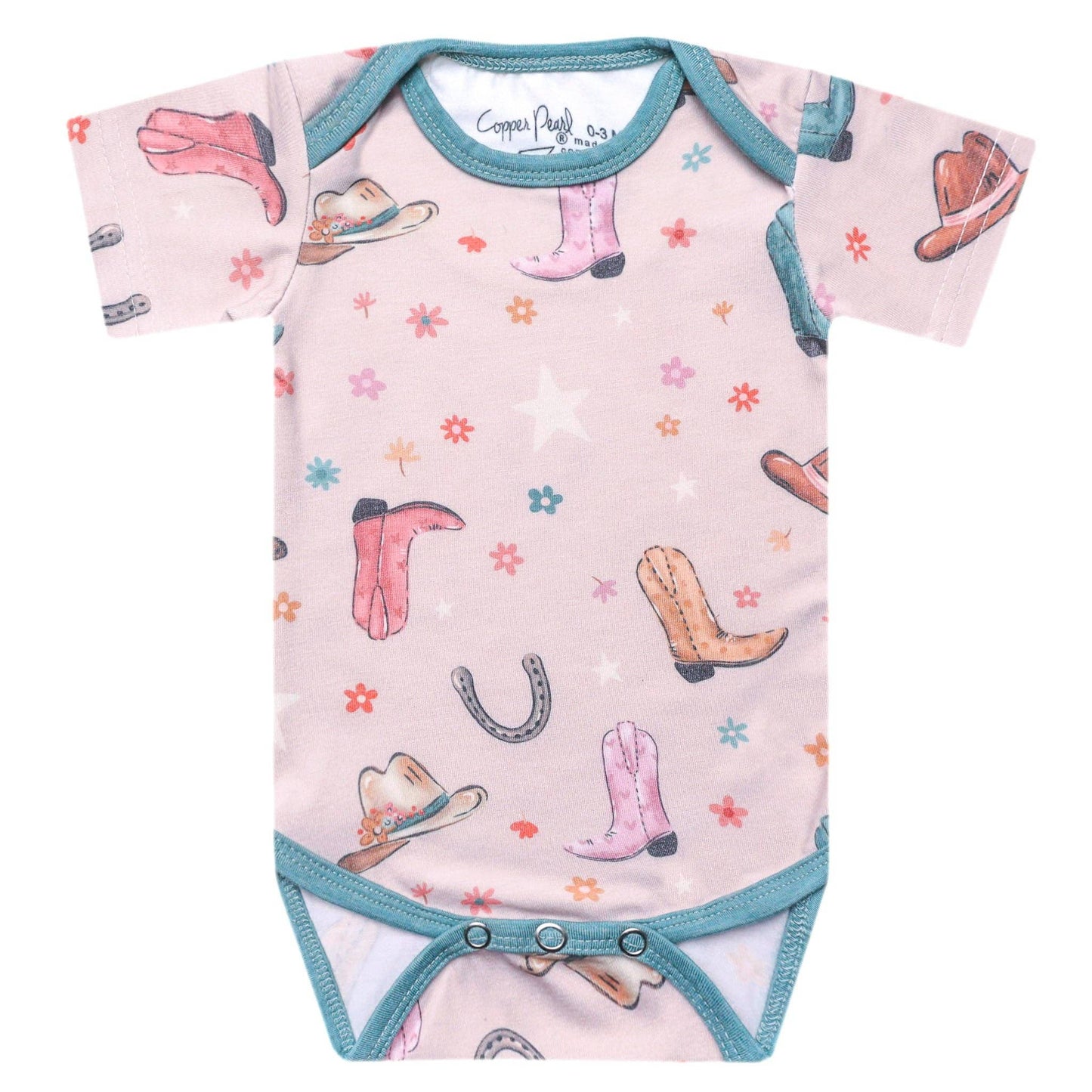 Short Sleeve Bodysuit - Cheyenne: 6-12 Months