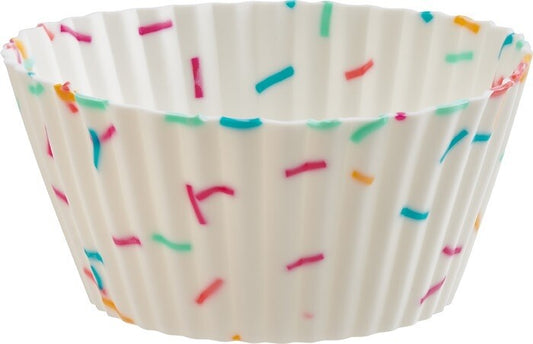 Trudeau Silicone Baking Cups Confetti Pattern Set of 12
