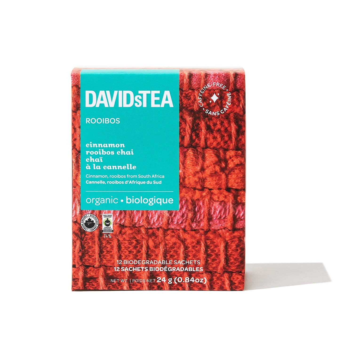 Pack of 12 Sachets -Cinnamon Rooibos chai(organic)