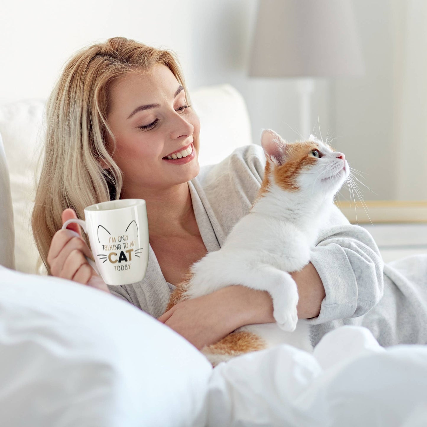 Lillian Rose "I'm Only Talking to My Cat Today" Ceramic Mug