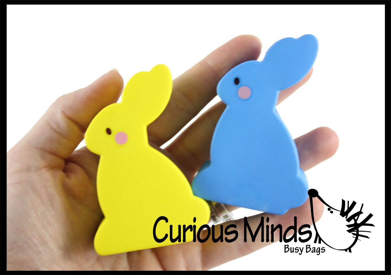 1 Cute Flat Squishy Slow Rise Bunny -  Scented Sensory