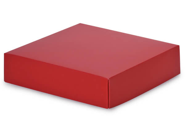Gift & Gourmet Boxes: Matte Navy / 25 Pack / 10x10x2" Lid Only