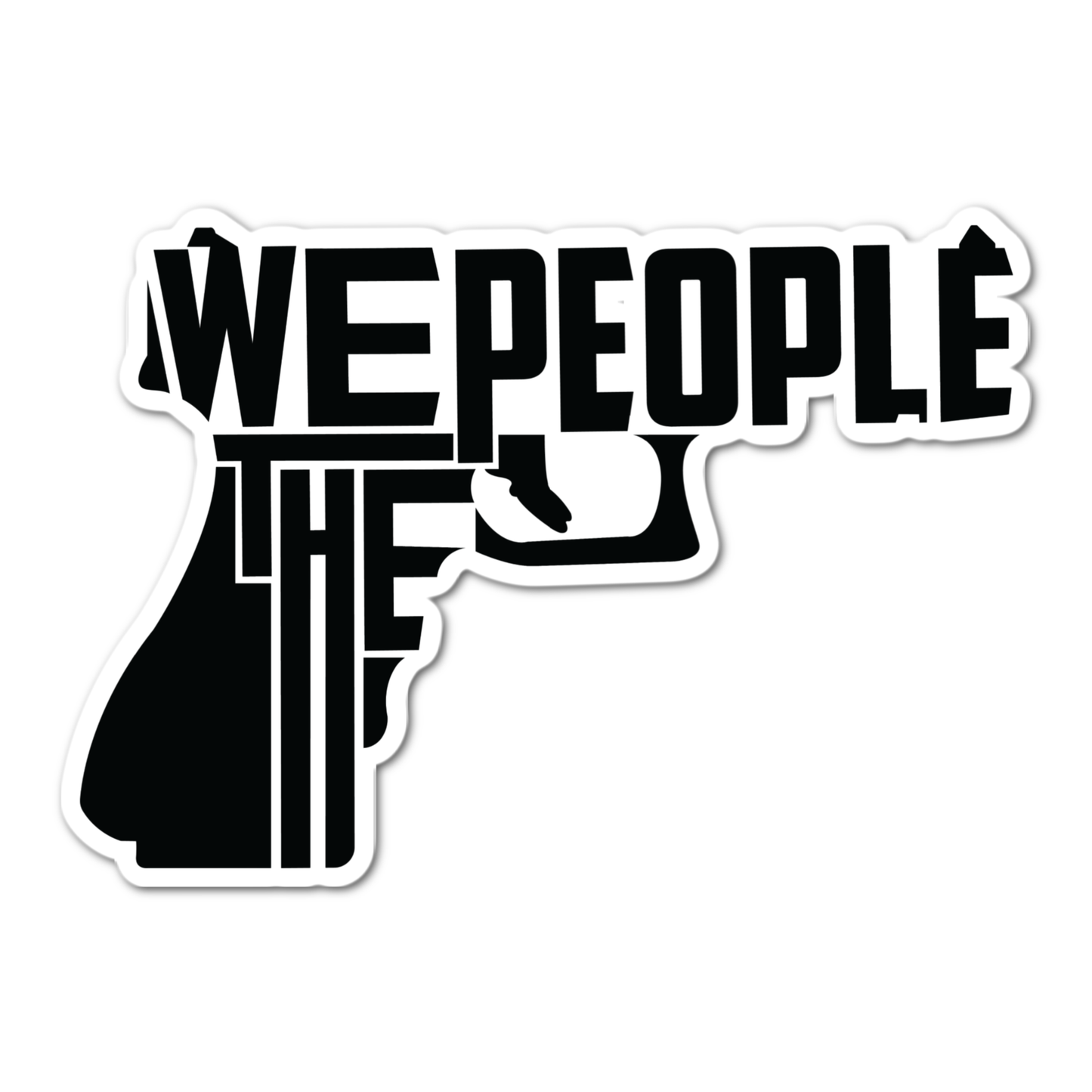 We the people Second amendment freedom laminated sticker