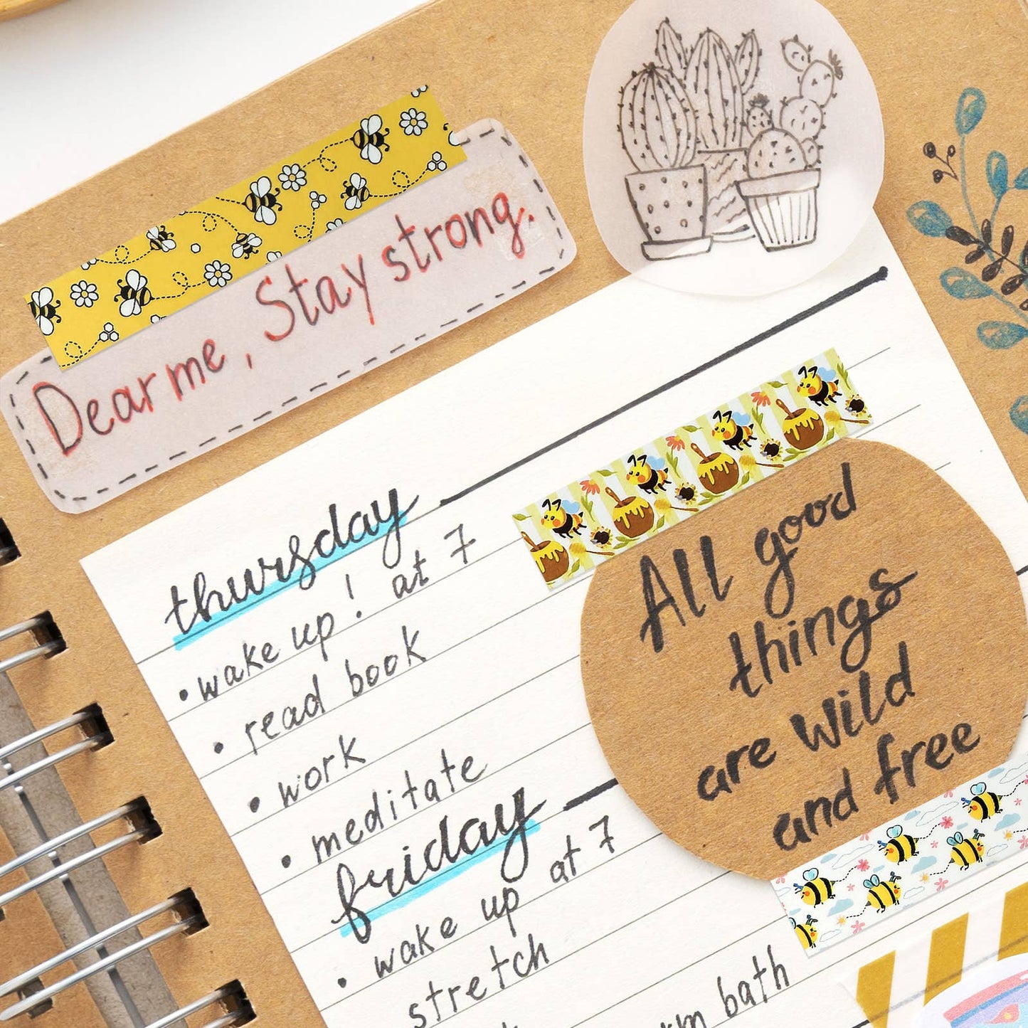 Wrapables Yellow Bees Washi Tape