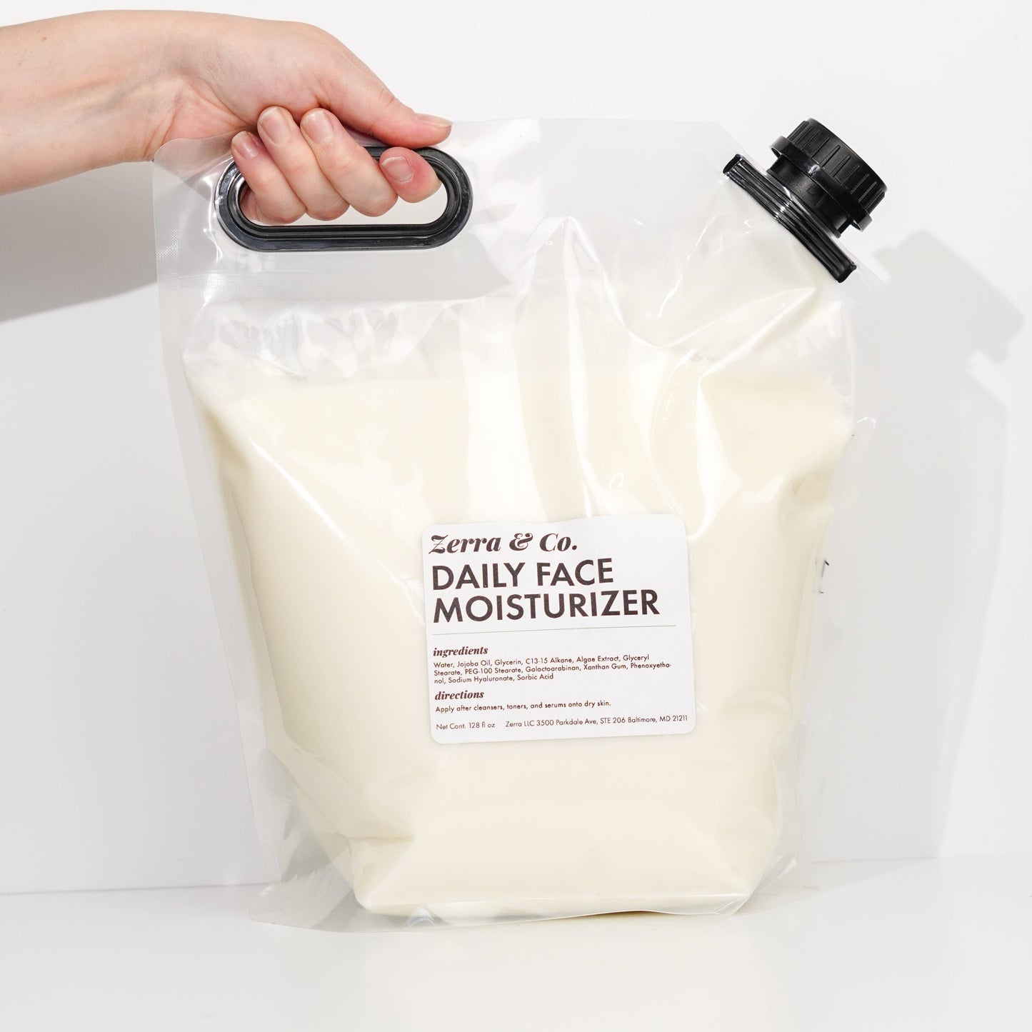 Bulk Daily Face Moisturizer | Zero Waste Skincare Refill: 1 gallon (128 oz) - Sold by the oz