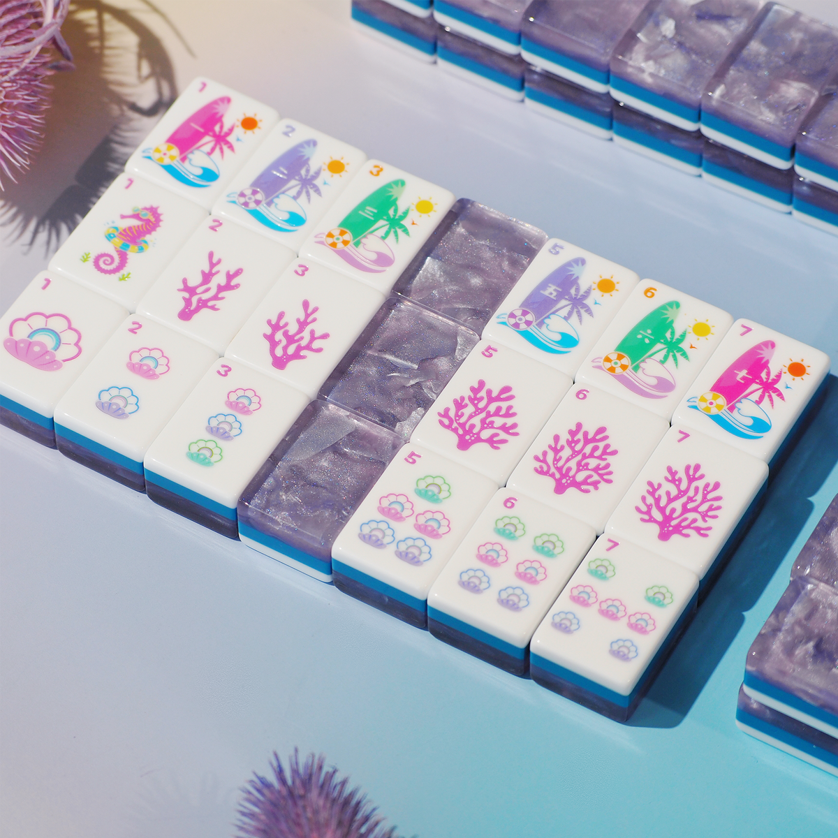 Palm Beach Mahjong Set - Lavender Cloud 01-03