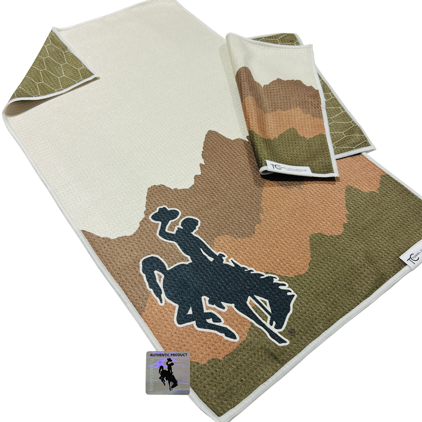 Adobe Cowboy | Waffle Weave Microfiber Towels Kitchen & Bath: Hand Towel