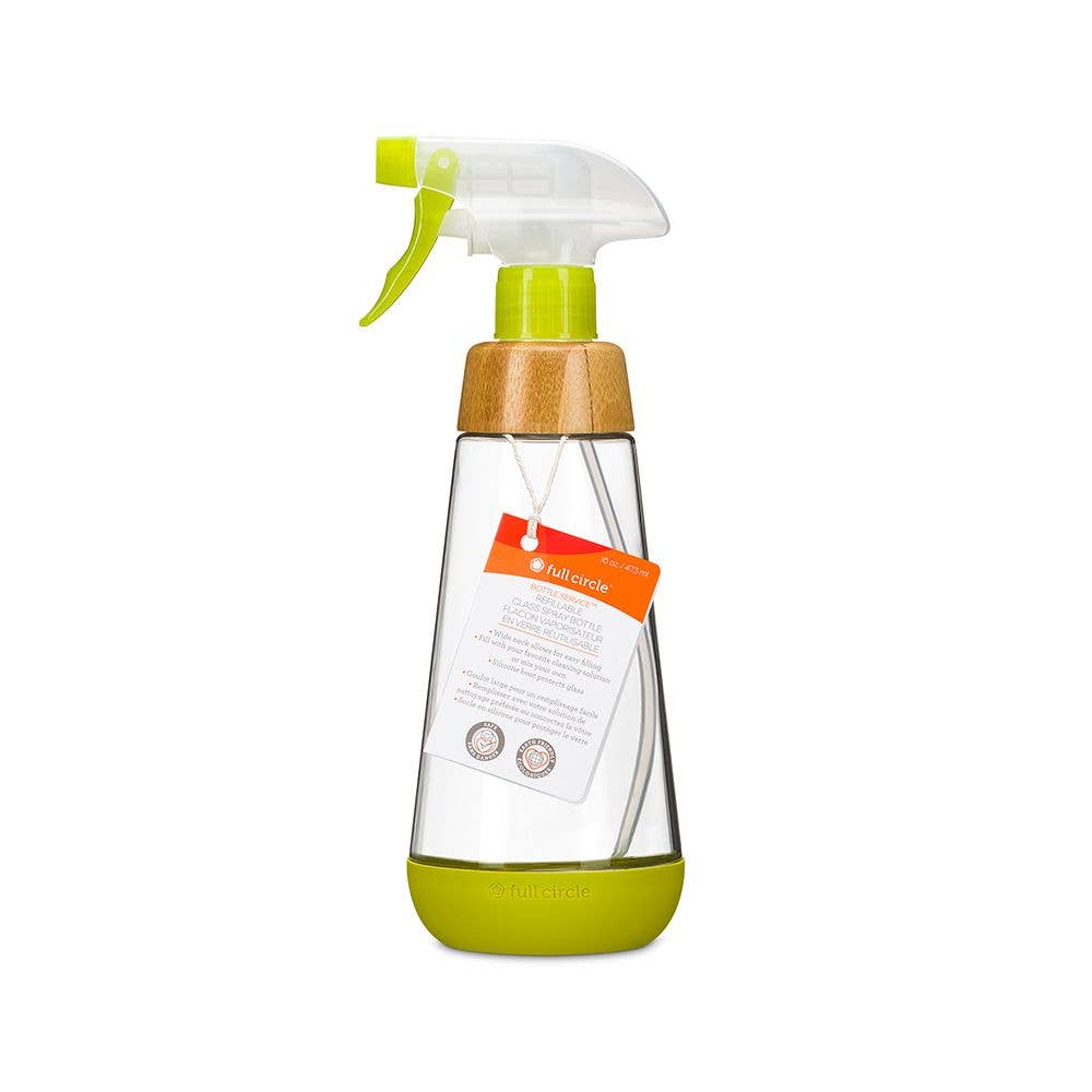 Bottle Service Glass Spray Bottle: Green
