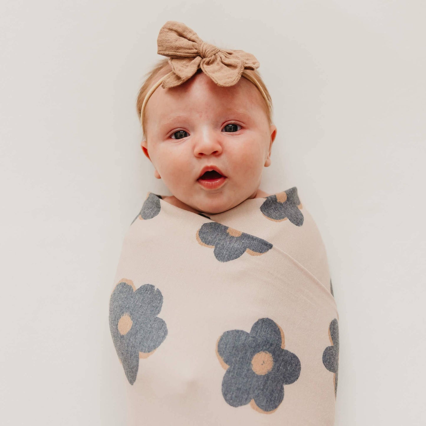 Knit Swaddle Blanket - Gemma In Tan