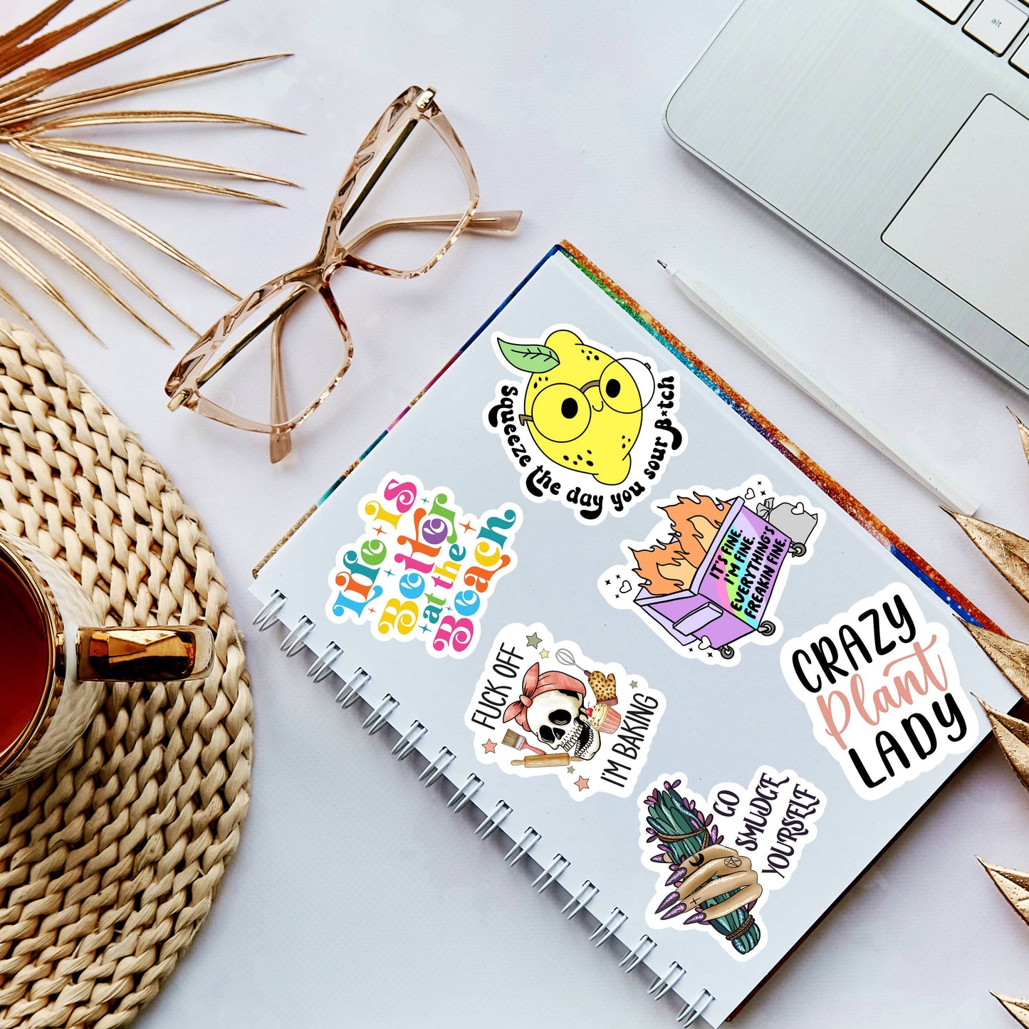 Don't forget to water your plants vinyl sticker: Loose