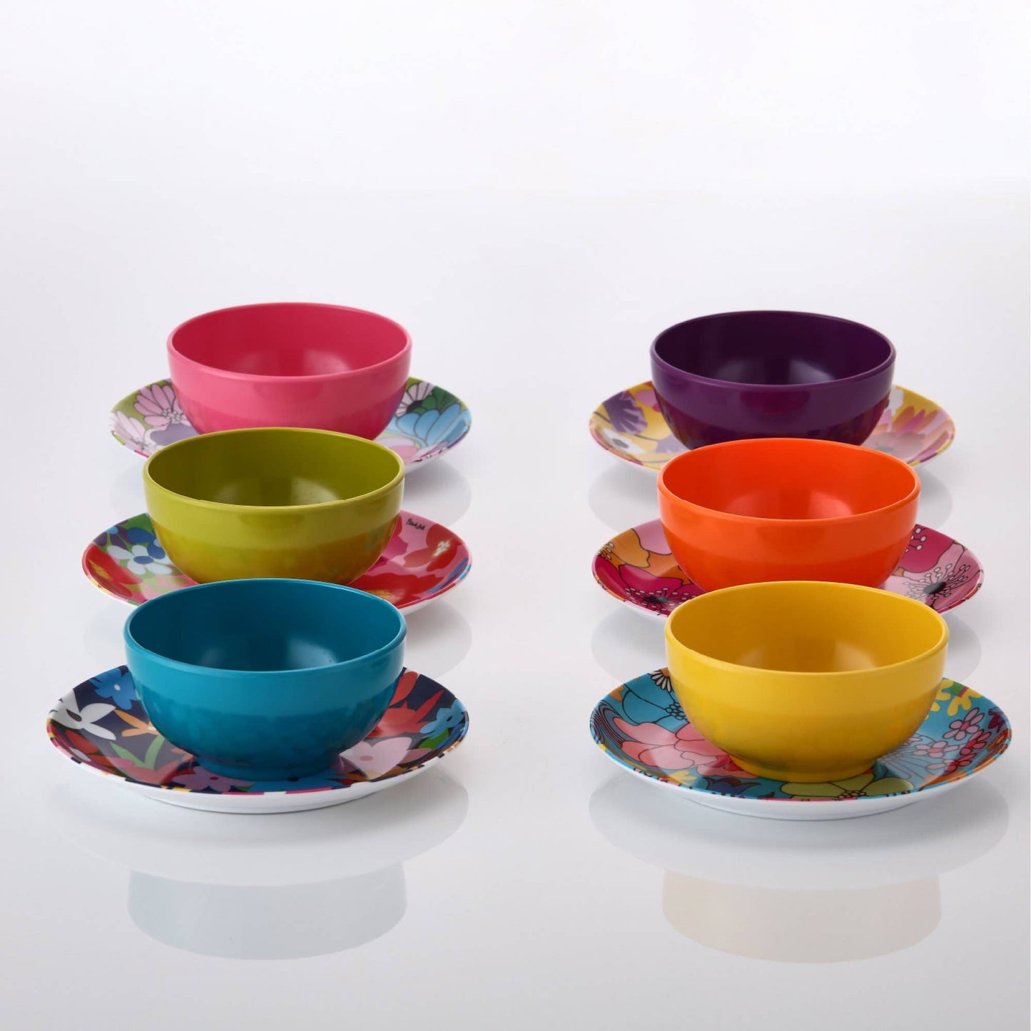 Garden Florals 6.5" Appetizer Plate - Set of 6