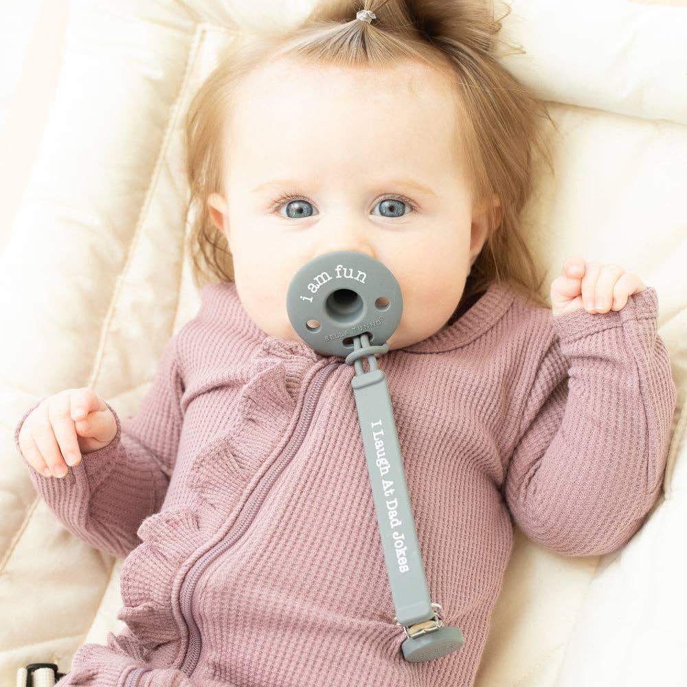 I am Fun Bubbi™ Pacifier: Grey