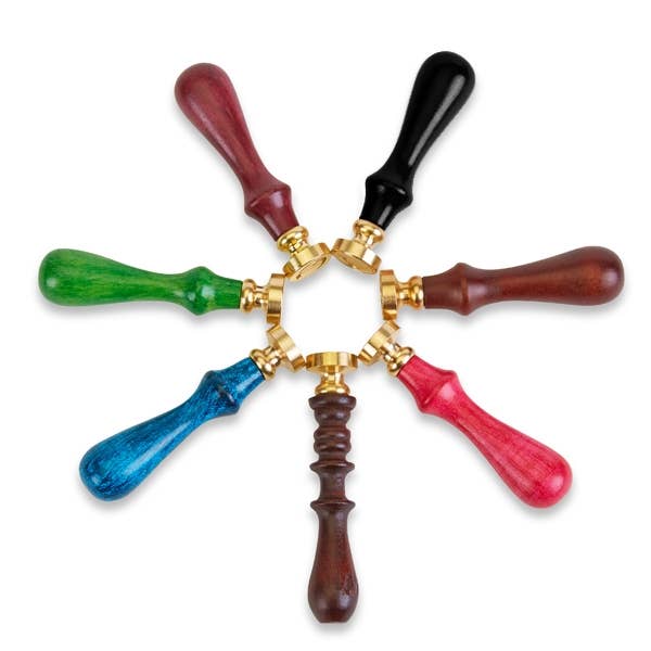 Classic Wood Handles for Wax Seal Stamps  - multi- colors: Moss